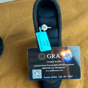 925 Silver Moissanite Ring. 1.54 CTW VVSD Color.  Size 7.  #3. Final Price